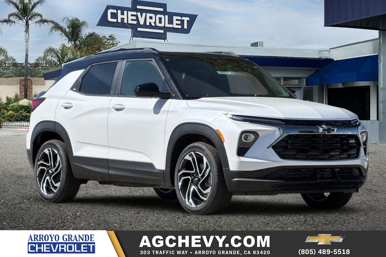 2026 Chevrolet Trailblazer RS in Iridescent Pearl Tricoat — front three-quarter view